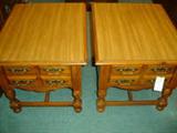 2 BROYHILL WOOD END TABLES - made by Lenoir House Division of Broyhill Furniture
