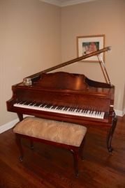 Beautiful Baby Grand Piano by Story & Clark with French Legs