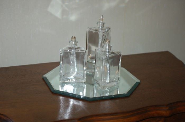 Crystal oil candles