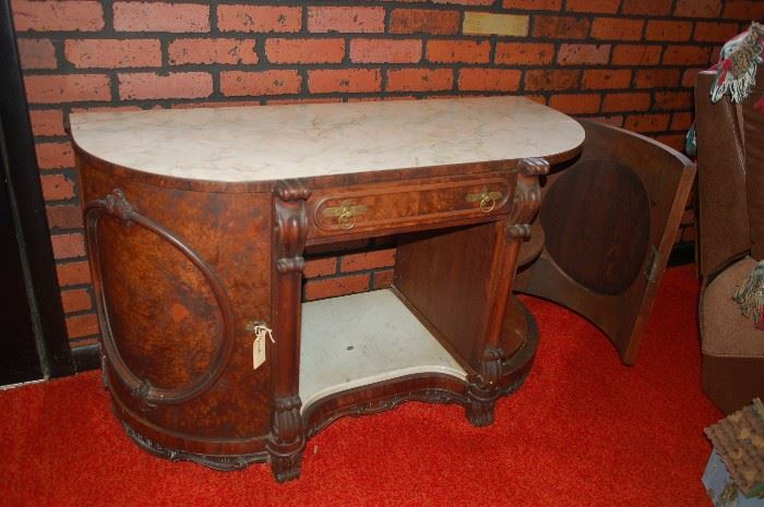 Antique commode, two side doors