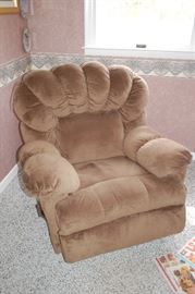 American Furniture suede recliner (one of two)