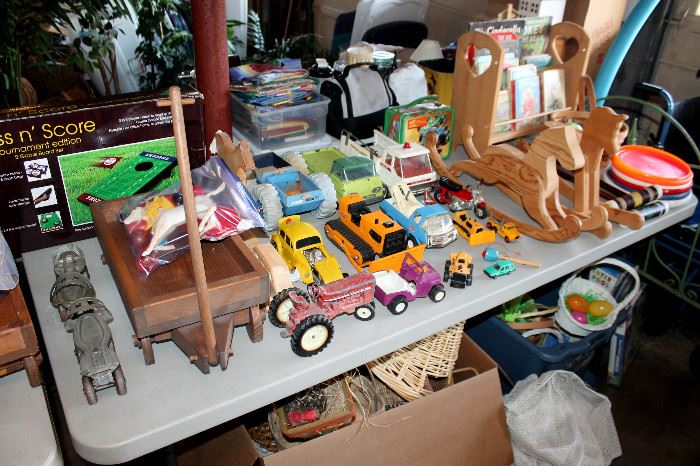 Vintage toys, baskets, and more!