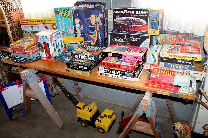 Vintage games and toys