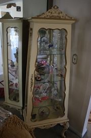 French Provincial Curio Cabinet