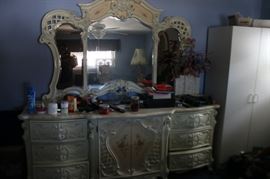 Dresser and Large Mirror