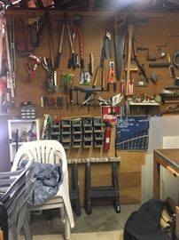 TOOLS - TOOLS  - TOOLS!  LOTS OF OLDER TOOLS, POWER SAWS, LADDERS, HARDWARE AND MORE!