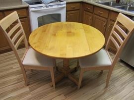 Drop Leaf Table and x2 Chairs