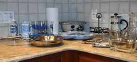 Kitchen & Decorator Items, Fish Dish,  Pans, Tea pot