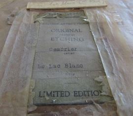 French Etching the back side