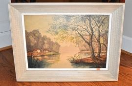 French Etching Le Lac Blanc by Cembrier