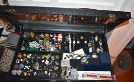 Jewelry, Pins, Necklaces, Earrings, Watches