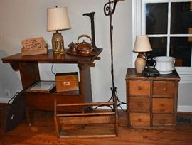 Primitive Table lamps File Cabinets Magazine Rack