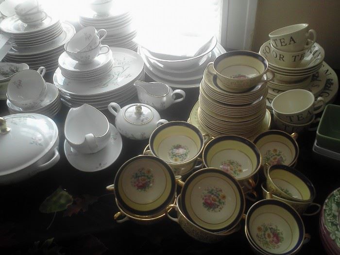much antique china