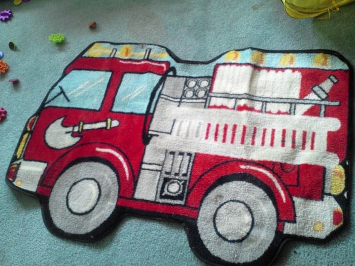 firetruck rug