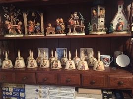 Lots of Hummel bells, plates and more!