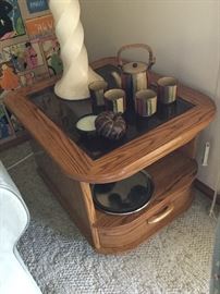 Second of two end tables that match coffee table