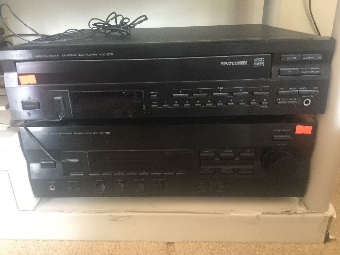 Yamaha natural sound cdc-675 and RX-496 receiver and CD player