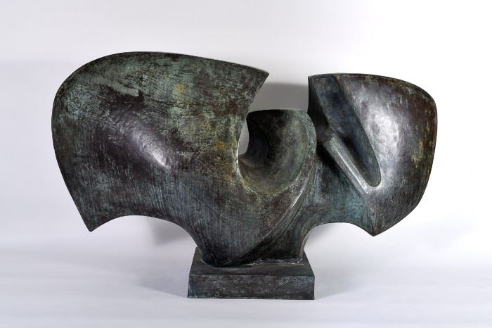 Lot #53 Jean Pierre Ghysels Copper Sculpture with a Starting Bid of $7,000