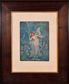Lot #60 Harold Gaze Gouache and Watercolor Illustration Painting with a Starting Bid of $1,500