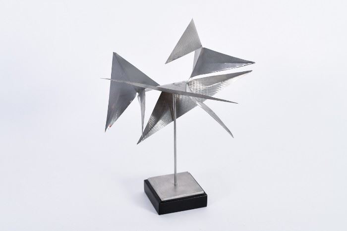 Lot #66 George Rickey Stainless Steel Kinetic Sculpture with a Starting Bid of $3,000