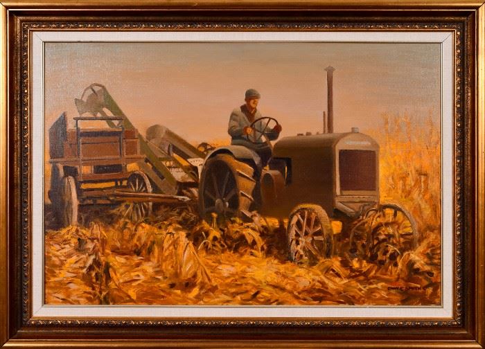 #71 Gary Ernest Smith Oil on Canvas Painting with a Starting Bid of $3,000
