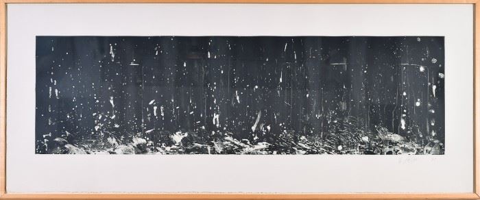 Lot #81 Pat Steir Lithograph on Paper with a Starting Bid of $100