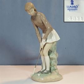 Figurine Lladro Lady Golfer