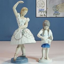 Figurines BG Columbine Ballerina Little Mother With Cat