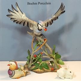 Figurines BoehmBlue Jay Bunny Duck