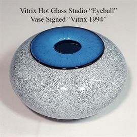 Glass Art Vitrix Eyeball Vase