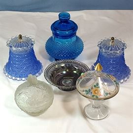 Glass Compotes Lamp Shades Etc