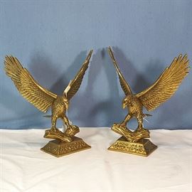 Msc Brass Eagle Bookends