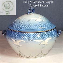 Porcelain BG Seagull Covered Tureen