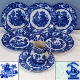 Porcelains Flow Blue Kyber Genevese