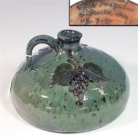 Pottery Ferguson Bobby Buggy Vase Applied Grapes