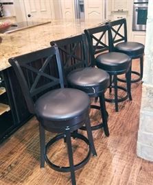 Great set of highback swivel bar stools