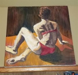 Several unique pieces of artwork throughout the house