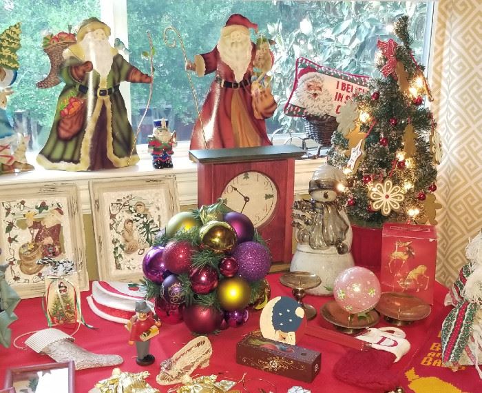 Entire room of Christmas and other Holiday Decor