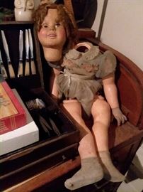 Marked Ideal 35-38.  Measures approx 36" tall.