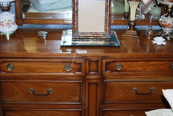 1960's Drexel Mahogony Dresser with Mirror
