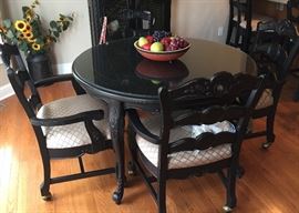 round table and 4 chairs