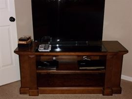 TV/Entertainment stand and flat screen tv