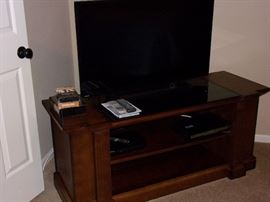 TV/Entertainment stand and flat screen tv