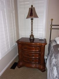 Pair of Chris Madden 3 drawer night stand chest dressers