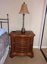 Pair of Chris Madden 3 drawer night stand chest dressers