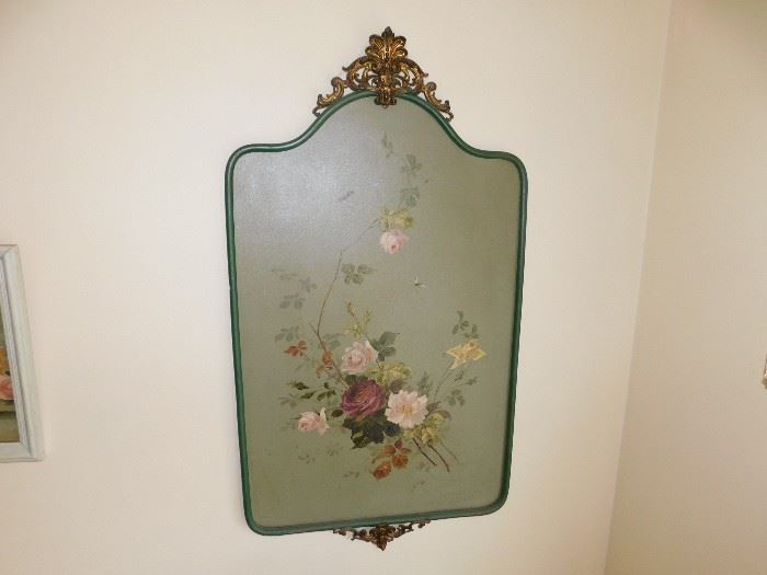 floral hand painted home decor