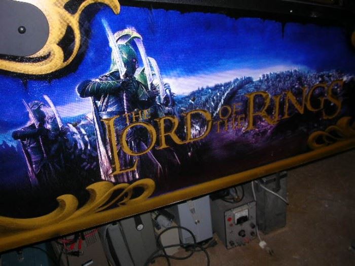"Lord of the Rings" pinball machine.