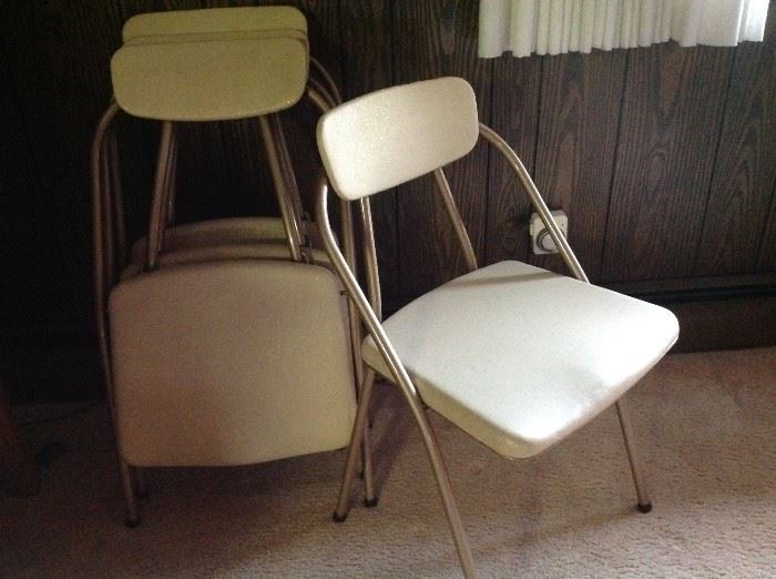 Mid century folding chairs