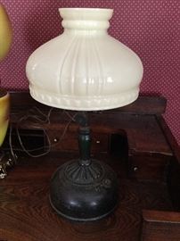 Coleman Lantern with glass shade