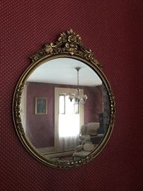 Gilded mirror 